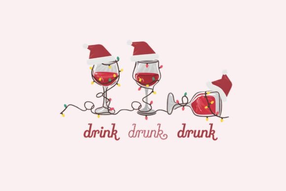 Festive Wine Glasses Christmas Fun Embroidery Review