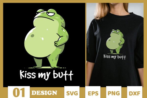 Frog Kiss Funny Cottagecore Graphics for T-Shirt Designs