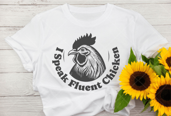 Funny Chickens Svg For T-Shirt Designs
