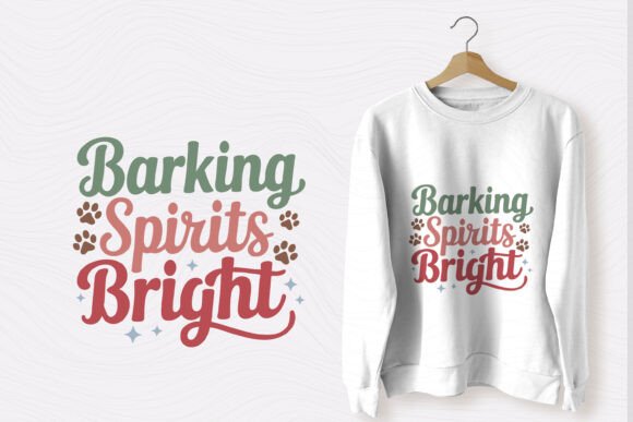 Funny Christmas Dog Saying SVG Barking Graphic for T-Shirt Designs