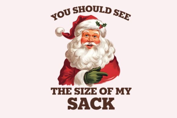 Jolly Santa Claus Illustration Poster - Festive Graphics for T-Shirt Designs