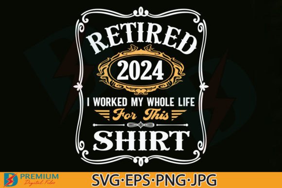 Retired 2024 SVG: A Graphic Asset for Playful Web Design