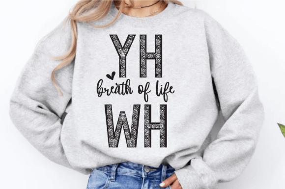 Yhwh Breath of Life PNG Design for T-Shirt Graphics